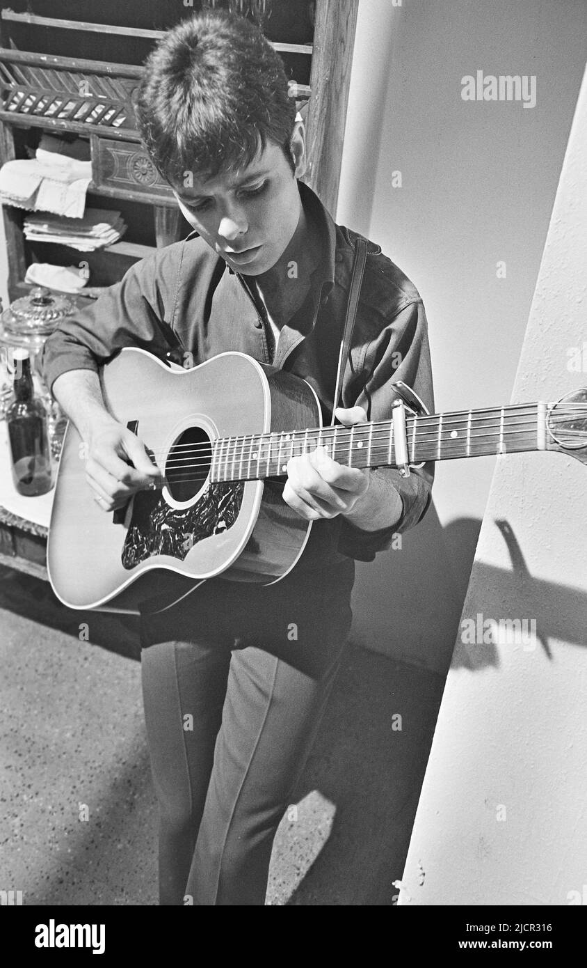 CLIFF RICHARD UK pop singer and film actor  on the set odf his film Findersk P{eepers in June 1966. Photo: Tony Gale Stock Photo