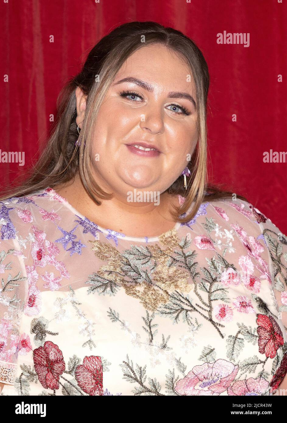 LONDON, UK. 11th June 2022. Claire Norris arriving for the British Soap Awards 2022 at the Hackney Empire in London, England.  CREDIT: S.A.M./ALamy Stock Photo