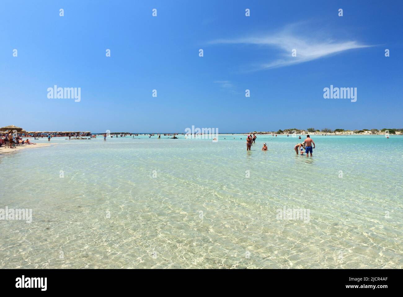 The famous Elafonissi beach, Crete, Greece Stock Photo