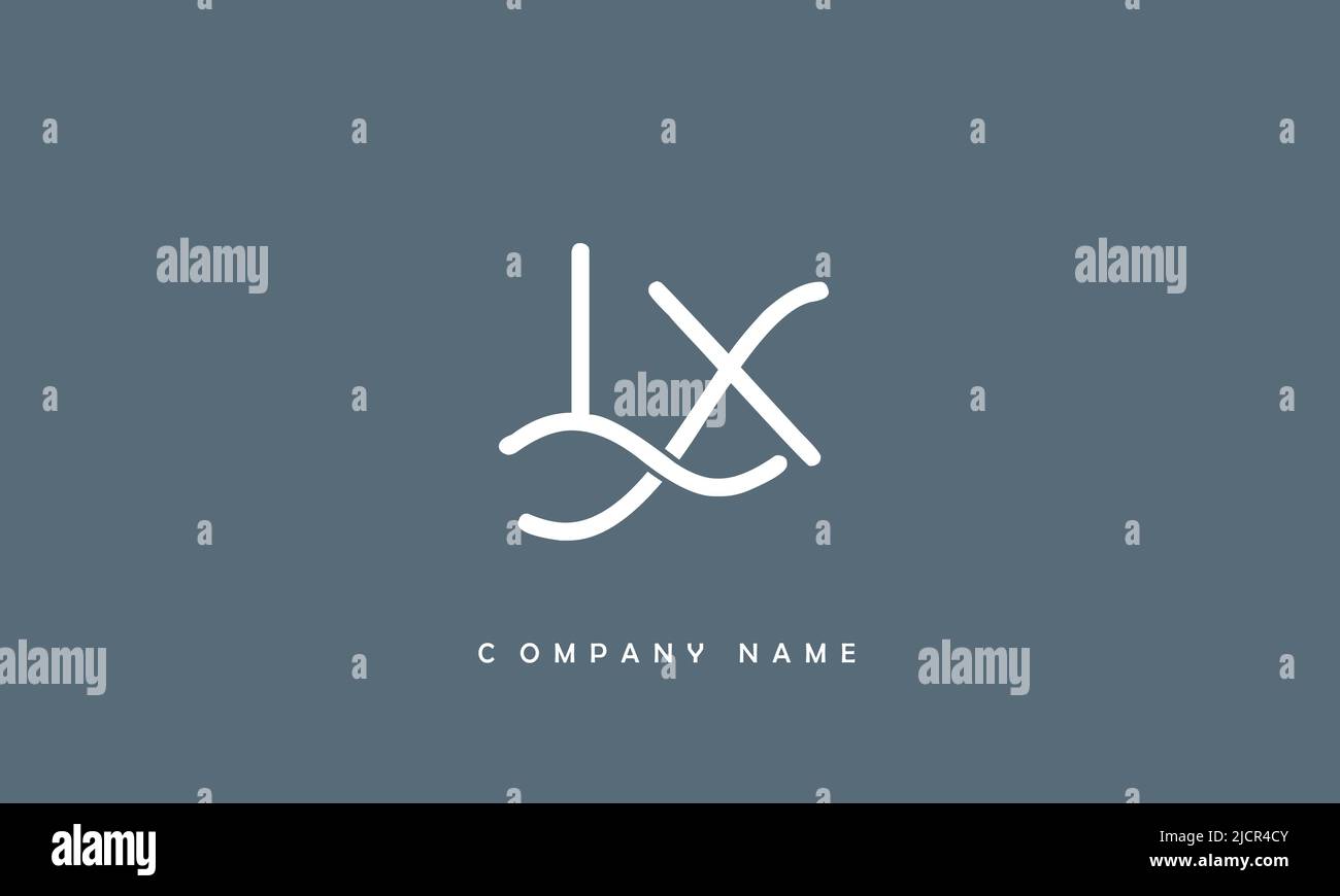 LX, XL Alphabets Letters Logo Monogram Stock Vector