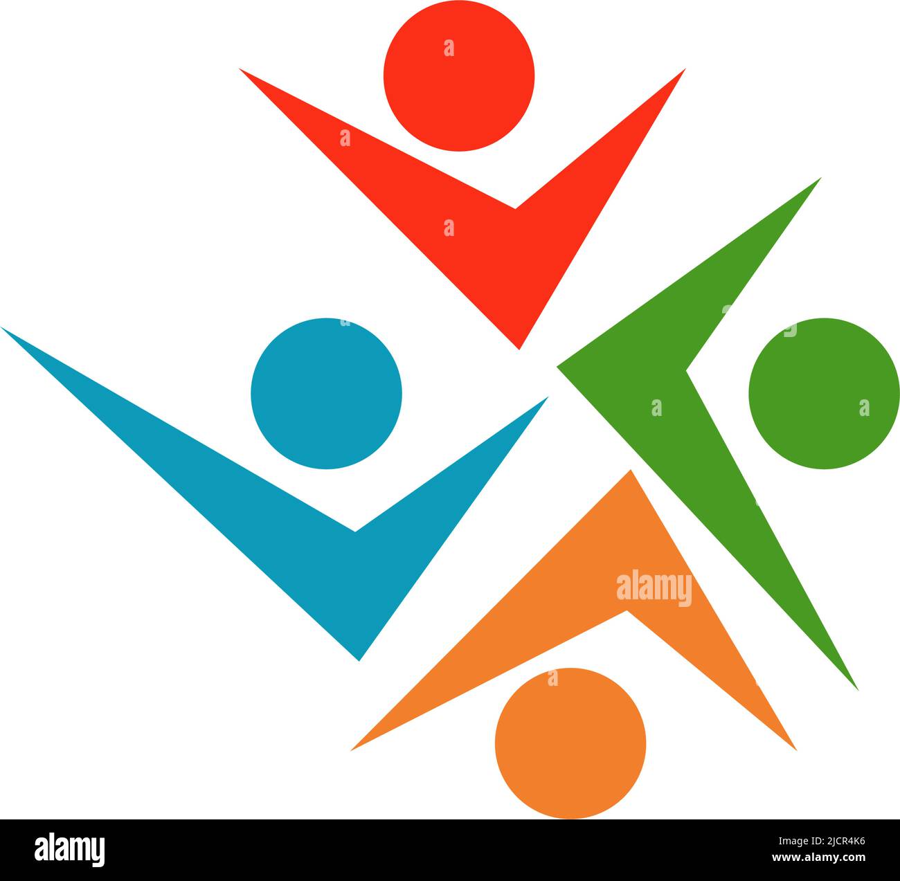Community Care Logo design illustration template vector Stock Vector