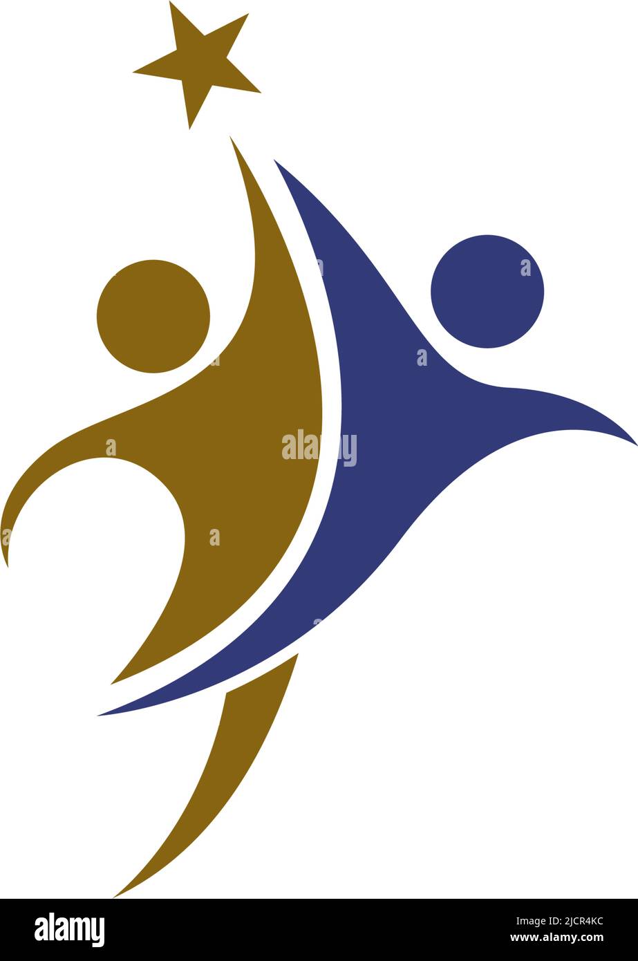 Community Care Logo design illustration template vector Stock Vector