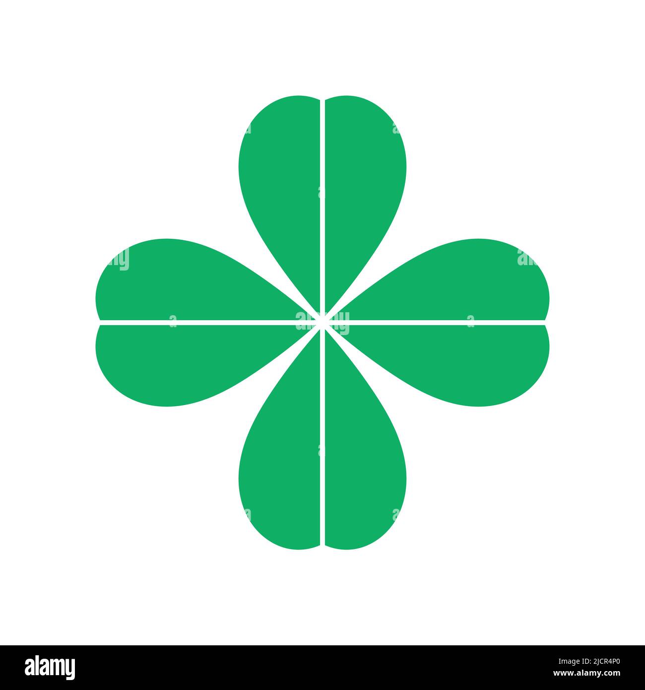 Green leaf clover icon. Vector illustration Stock Vector Image & Art ...