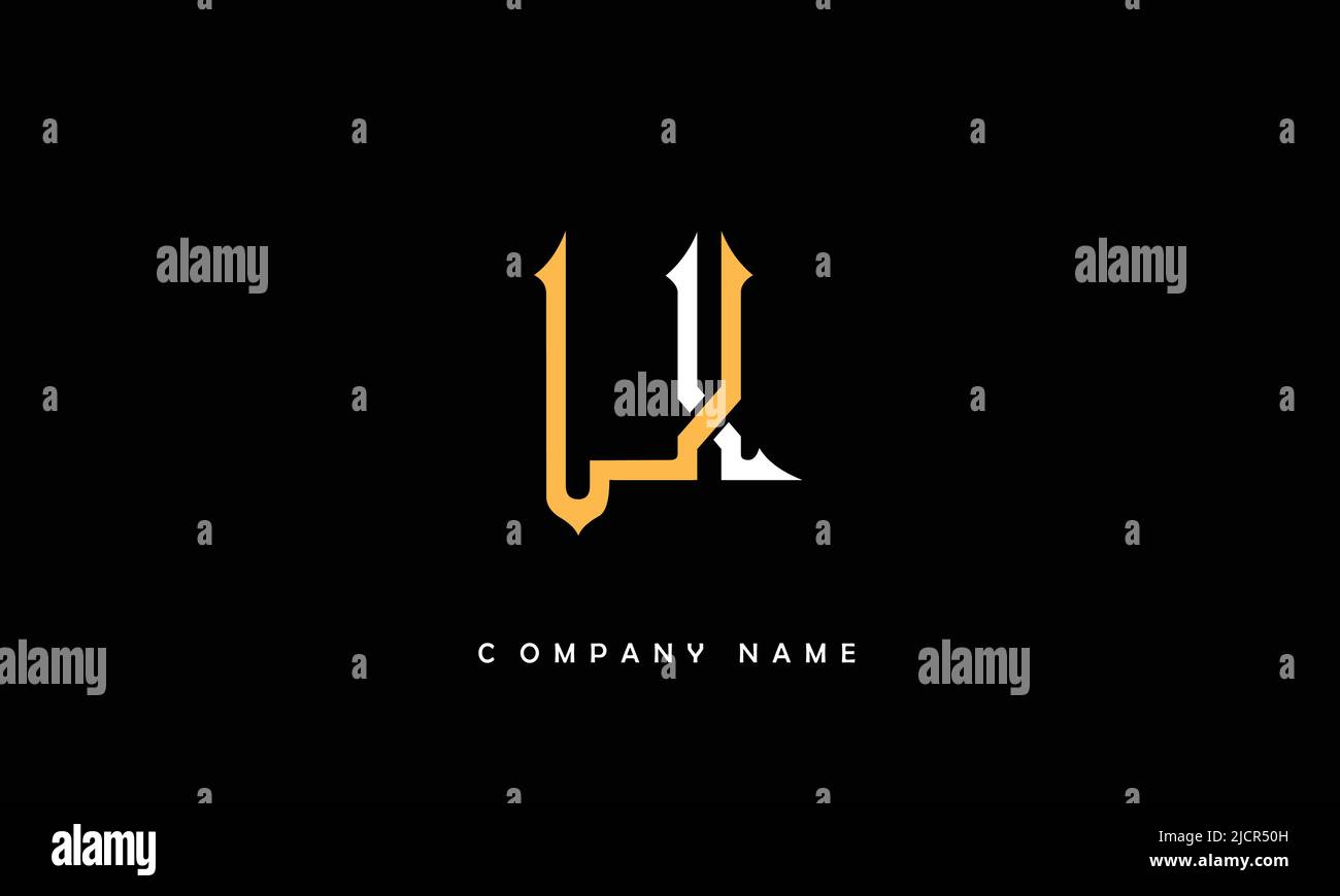 LX, XL Alphabets Letters Logo Monogram Stock Vector