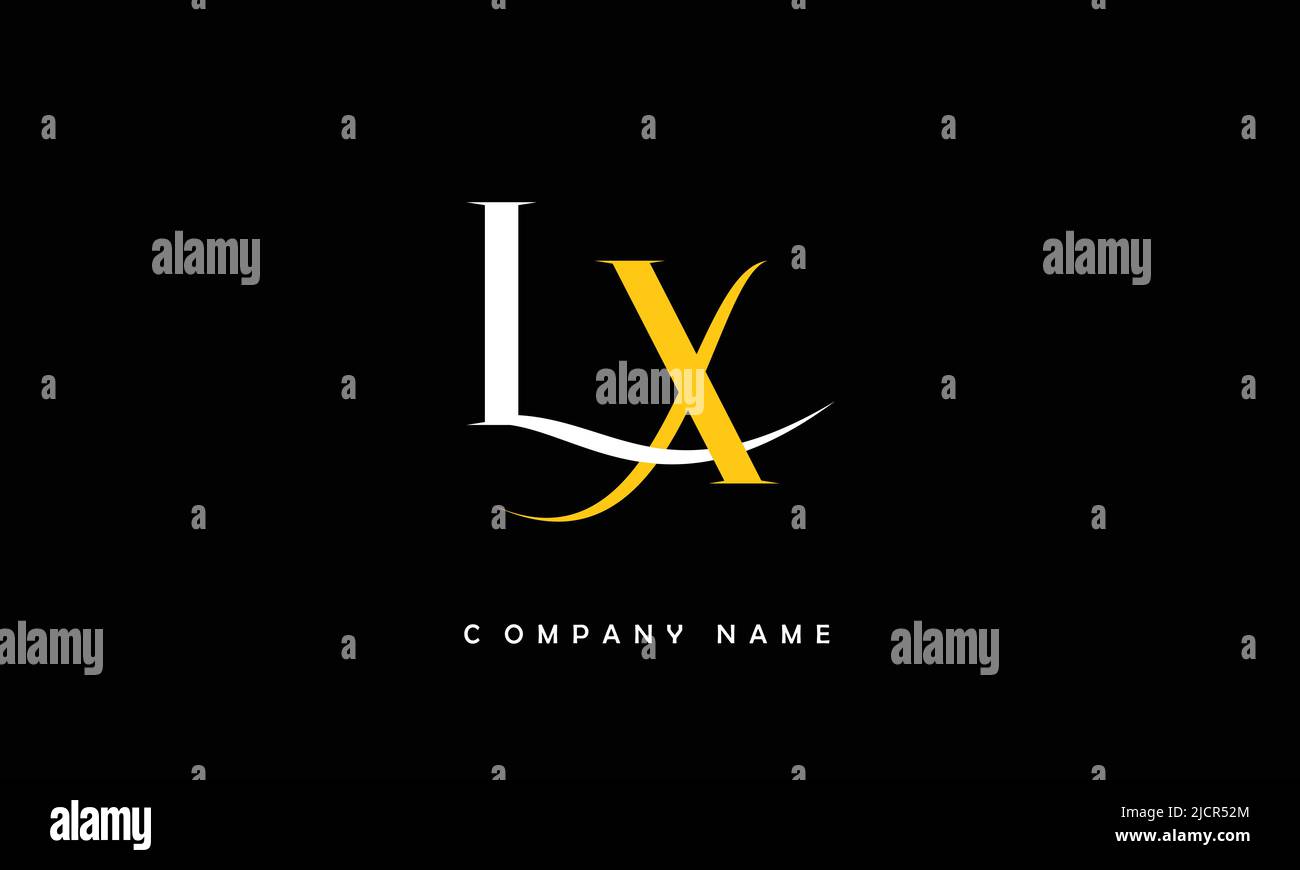 LX, XL Alphabets Letters Logo Monogram Stock Vector