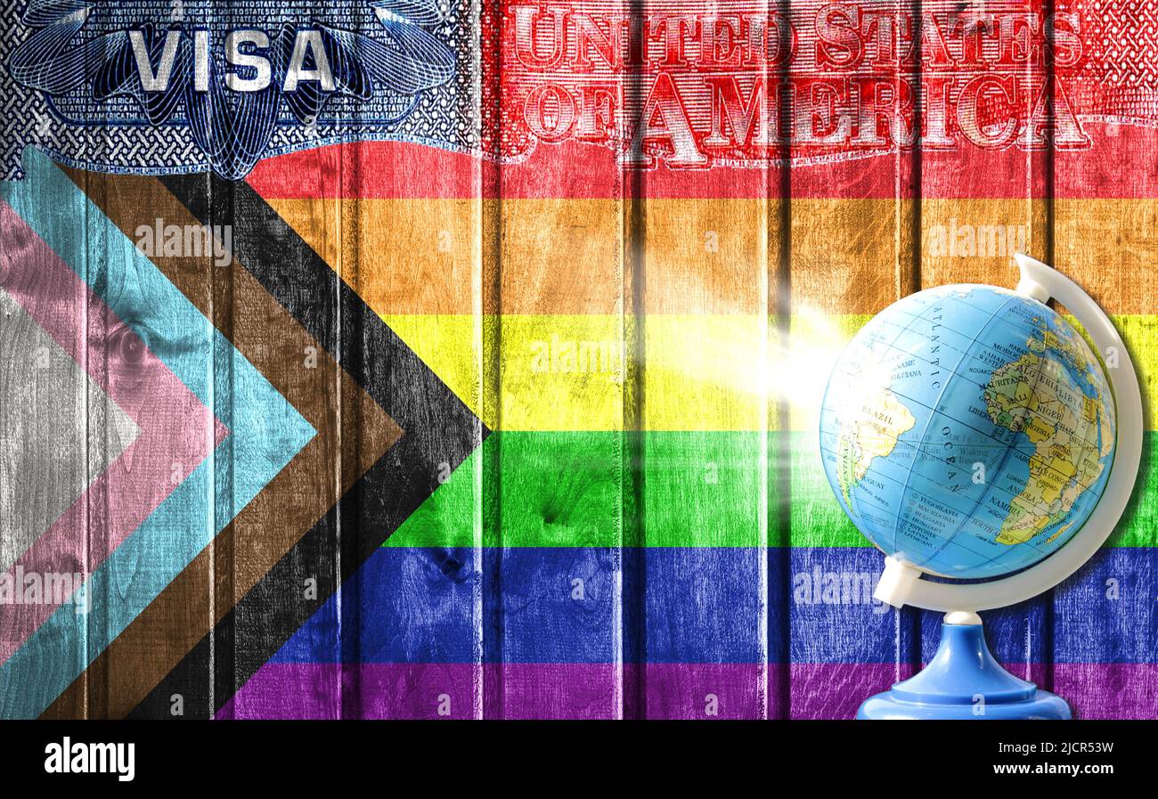 Us embassy pride flag hi-res stock photography and images - Alamy