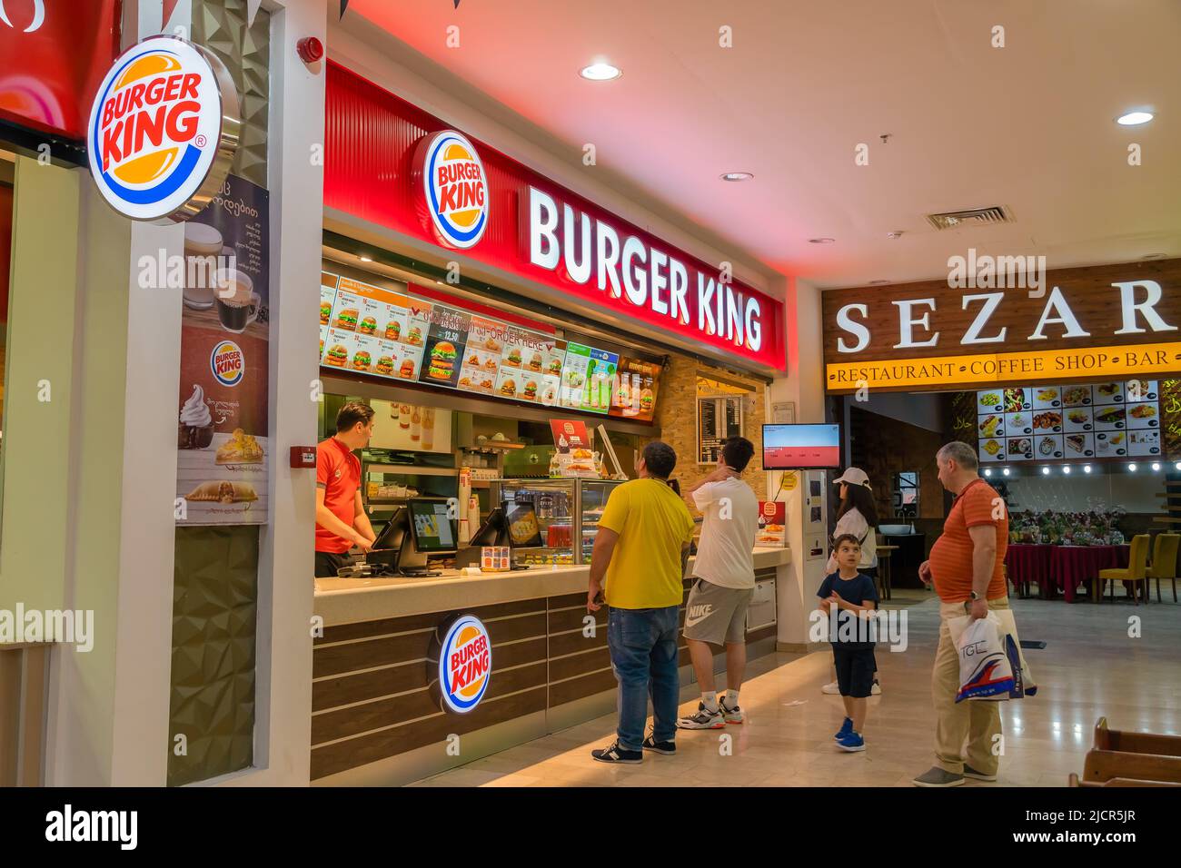 Batumi, Georgia - May 31 2022: An American multinational chain of fast food  restaurants with hamburgers. People make an order at Burger King Stock  Photo - Alamy