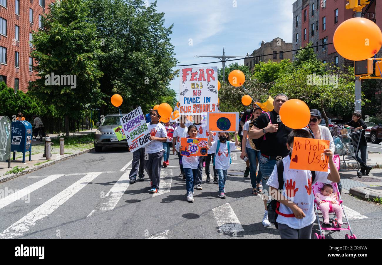 Bronx students, teachers and parents marched through the streets of