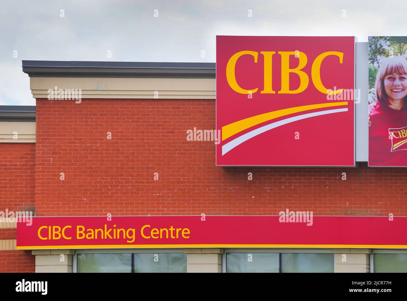 Bank branch location of CIBC Bank Branch. Canadian Imperial Bank of Commerce is a Canadian multinational. HALIFAX, NOVA SCOTIA, CANADA - JUNE 2022 Stock Photo