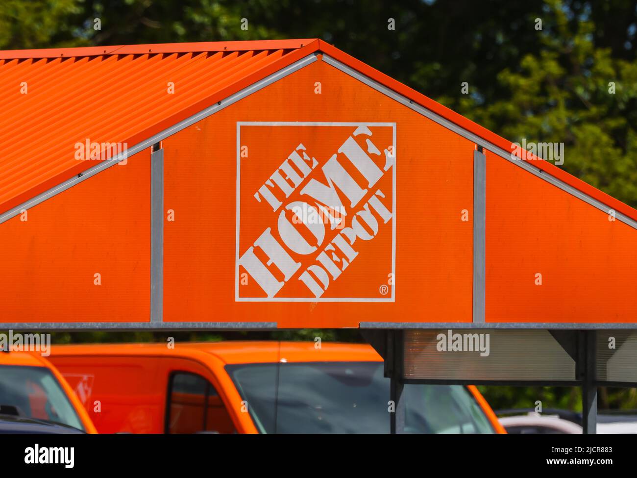 Store front of Home Depot Store. The Home Depot is an American retailer