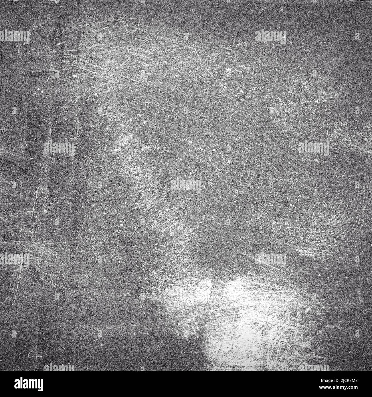 Blank grained film strip texture background with heavy grain and dust Stock Photo
