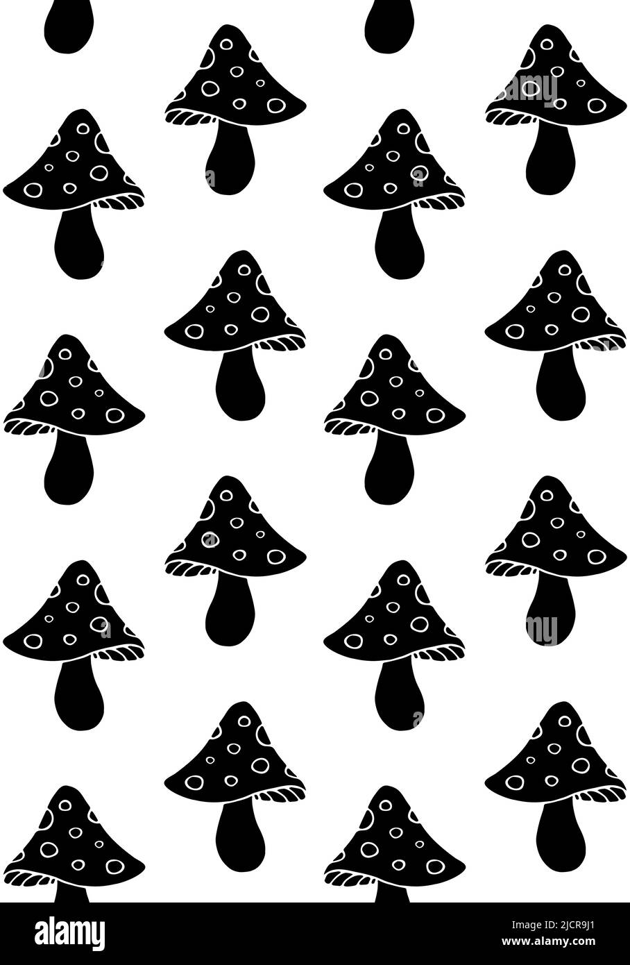 Vector seamless pattern of hand drawn fly agaric Stock Vector Image ...