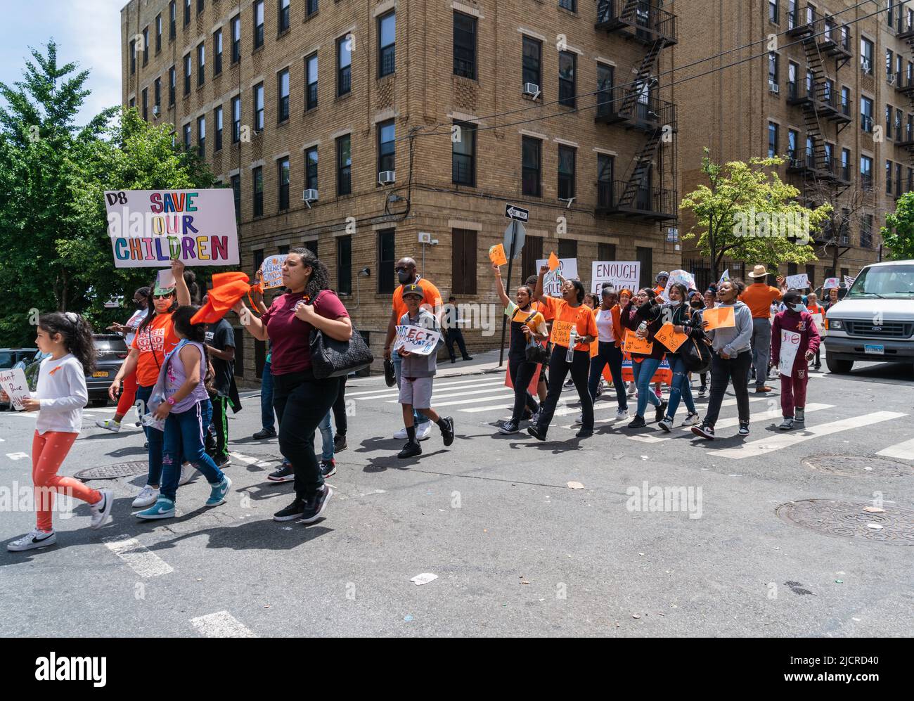 Bronx, United States. 14th June, 2022. Bronx students, teachers and