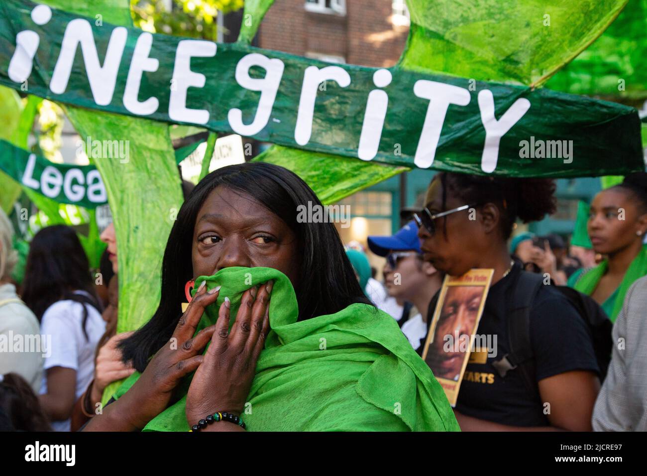 London, UK. 14th June, 2022. People attend the 5th anniversary of the