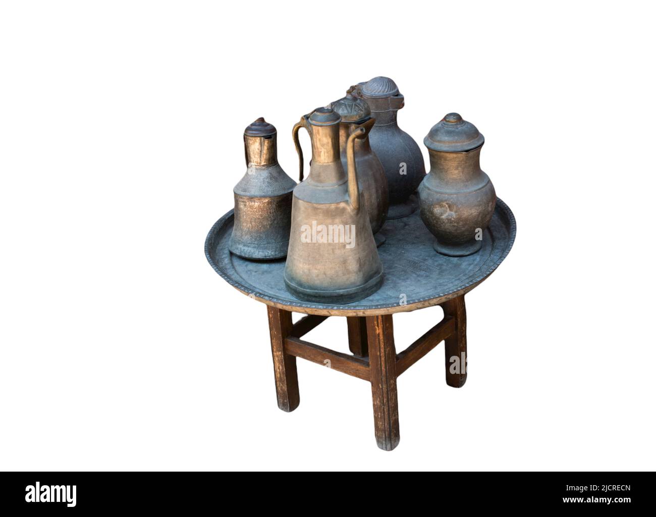 water jug . Old jug isolated on white background Stock Photo Alamy