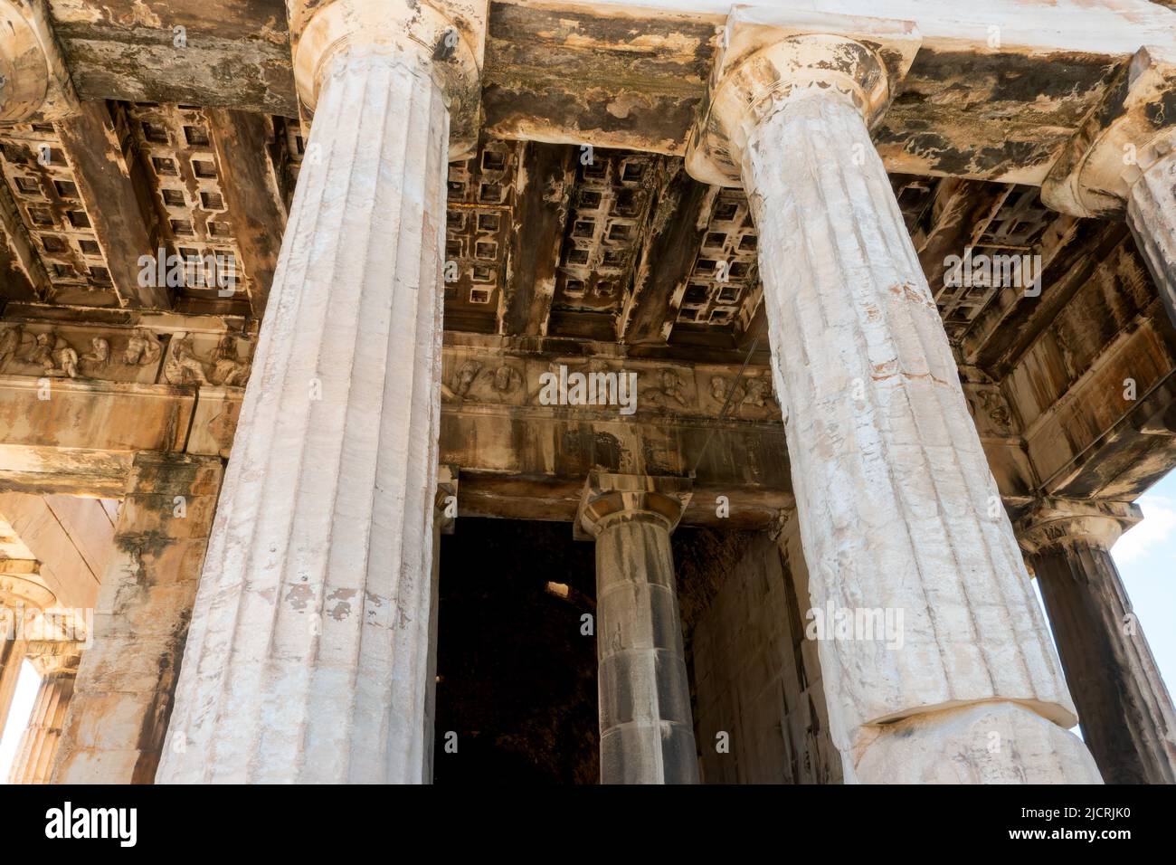 The Hephaisteion - Temple of Hephaestus at the Agora of Athens, Greece. Built circa 450 BCE Stock Photo