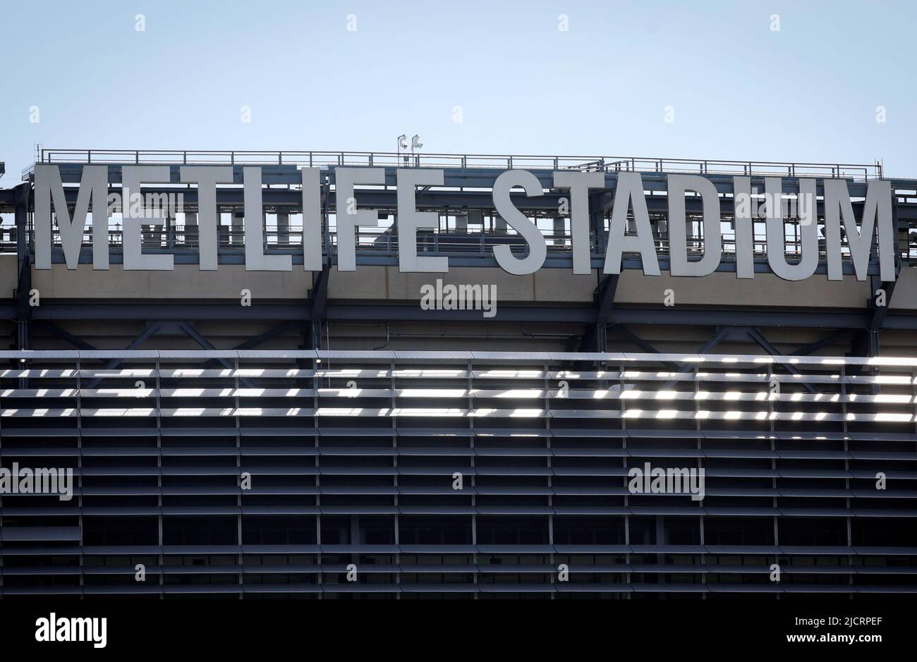 MetLife Stadium is pictured in East Rutherford, New Jersey, U.S. June 15, 2022. REUTERS/Mike Segar Stock Photo