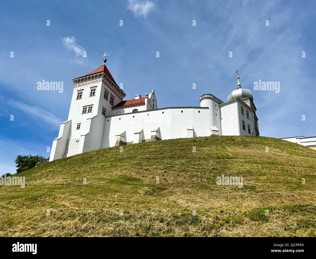 The Old Castle in Grodno is an architectural monument in Belarus, a complex of defensive structures, religious and secular buildings of the XI—XIX Stock Photo