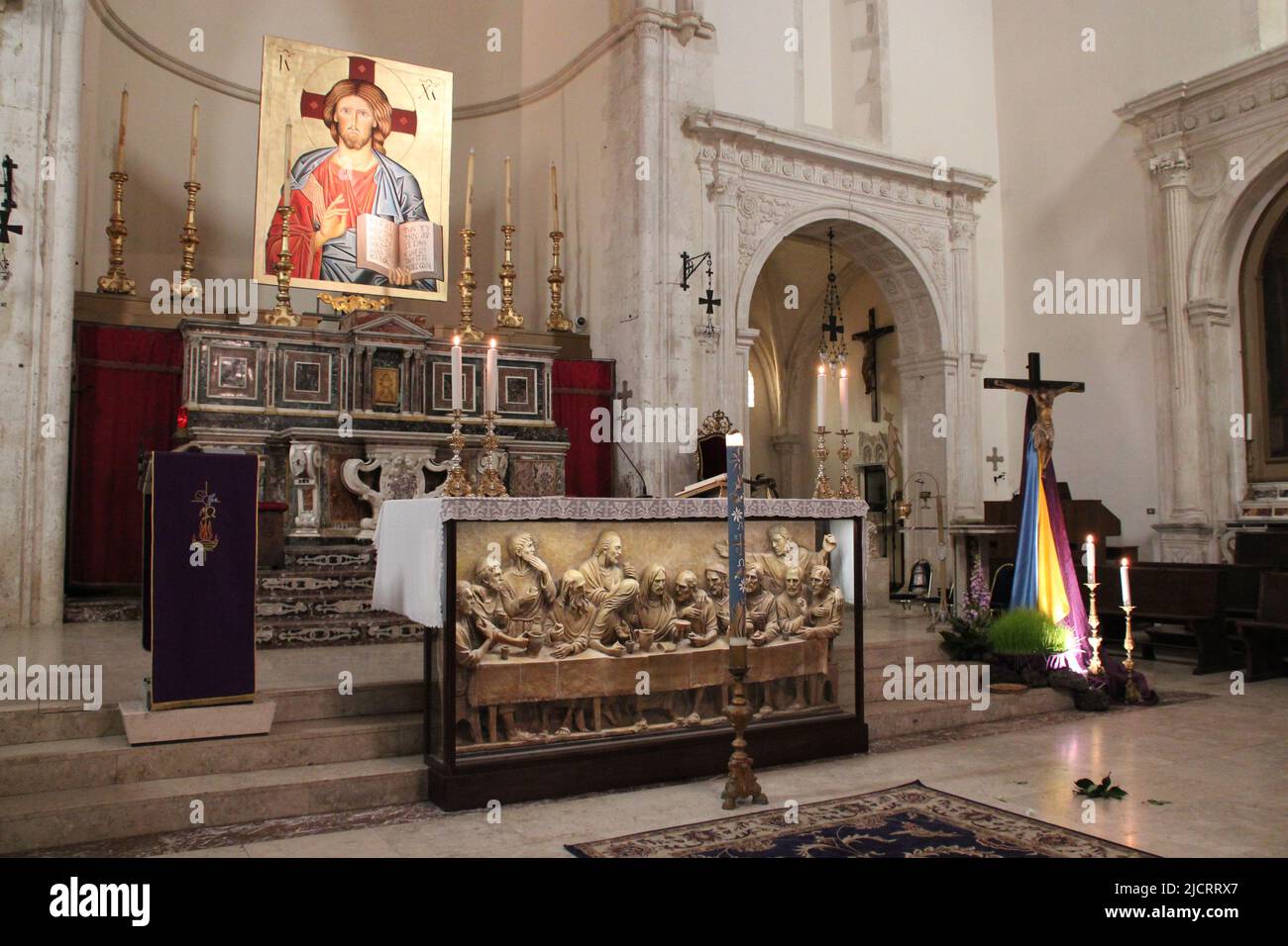 cathedral in taormina in sicily (italy) Stock Photo