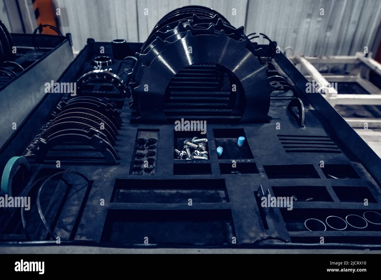 Gearsets for vehicle automatic transmission. Close up view in mechanic