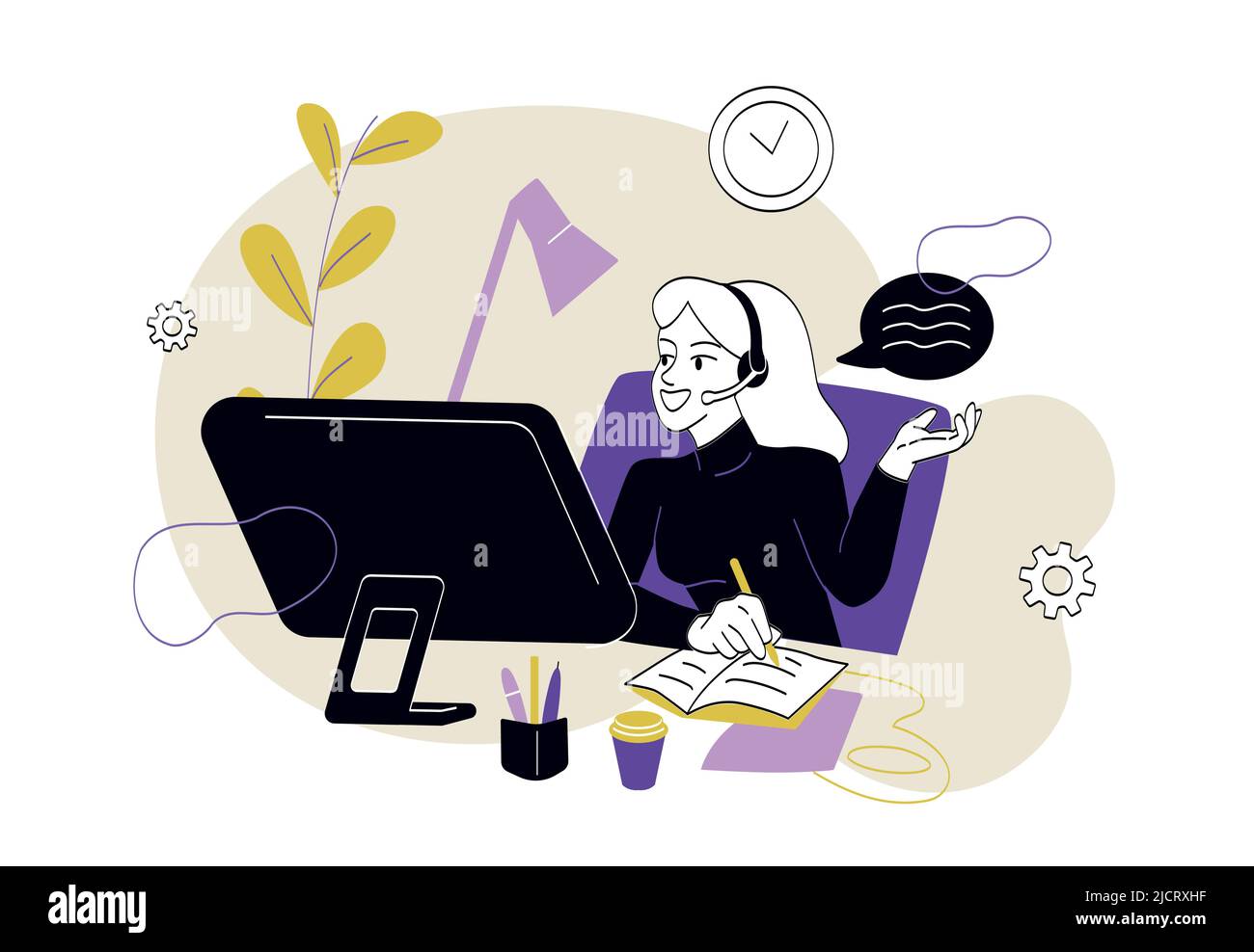 Customer support concept Stock Vector Image & Art - Alamy