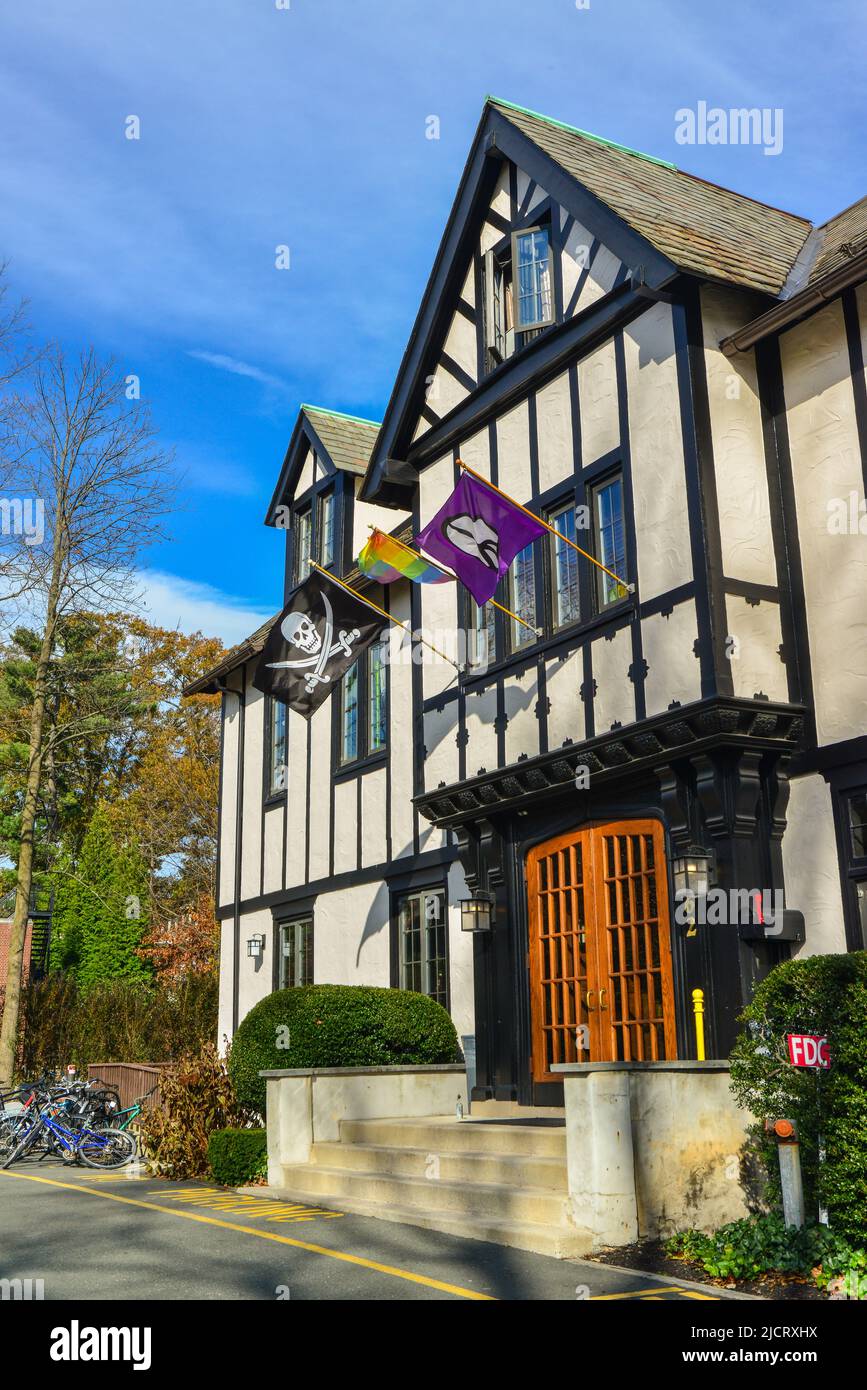 PRINCETON, NJ USA - NOVENBER 12, 2019:  The Tiger Inn Eating Club at Princeton University. Prospect, studies. Stock Photo