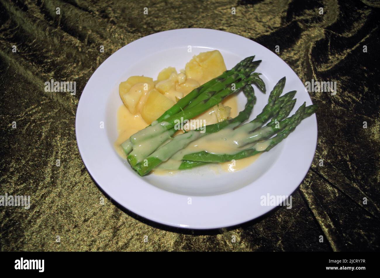 Asperagus, luxury, saison meal. Stock Photo