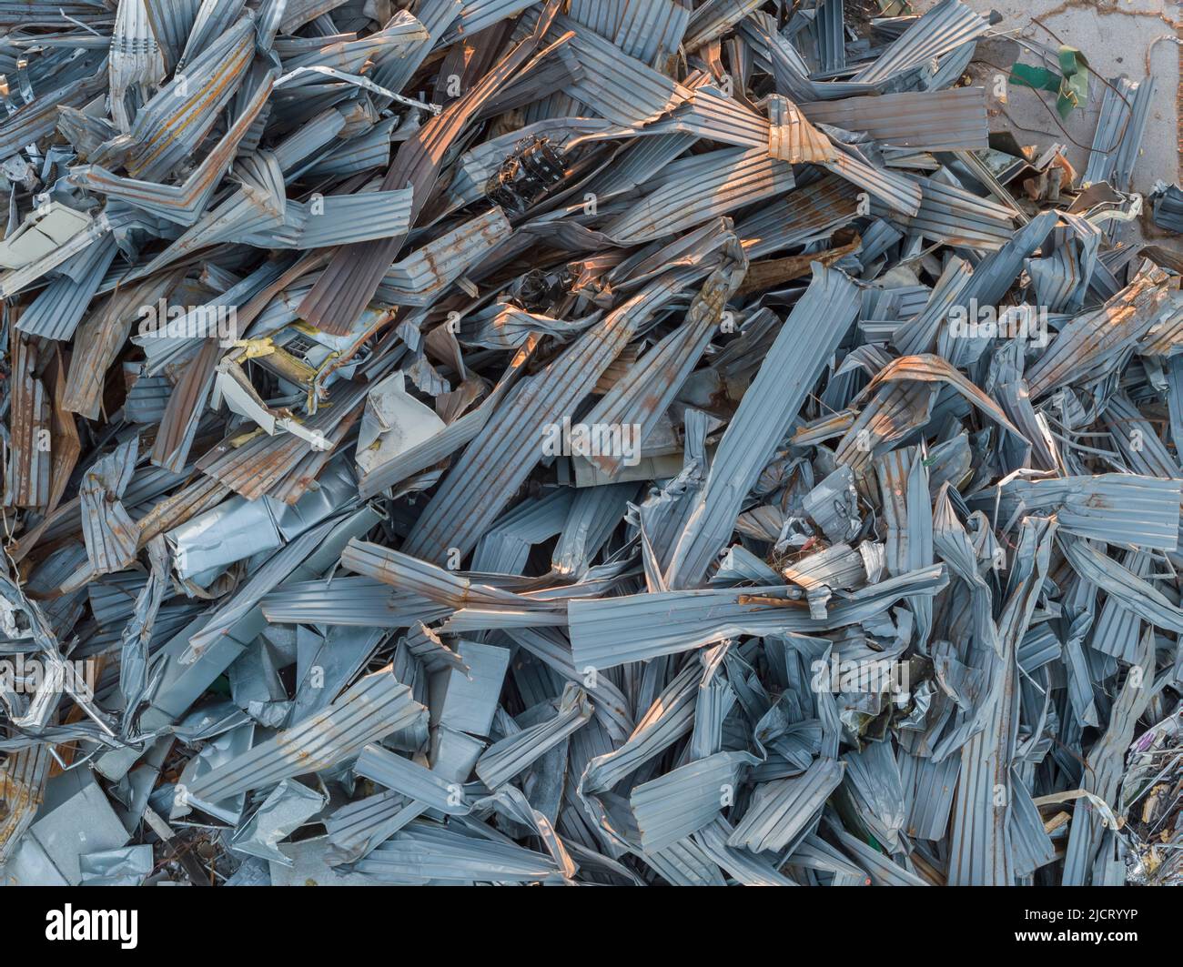 Scrap Metal at Construction Site, Atlanta, Stock Photo Alamy
