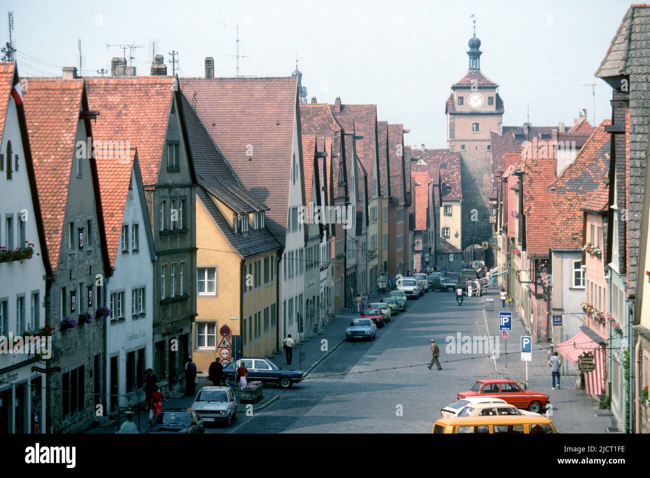 in 1982, Rothenburg ob der Tauber, Bavaria, Germany Stock Photo