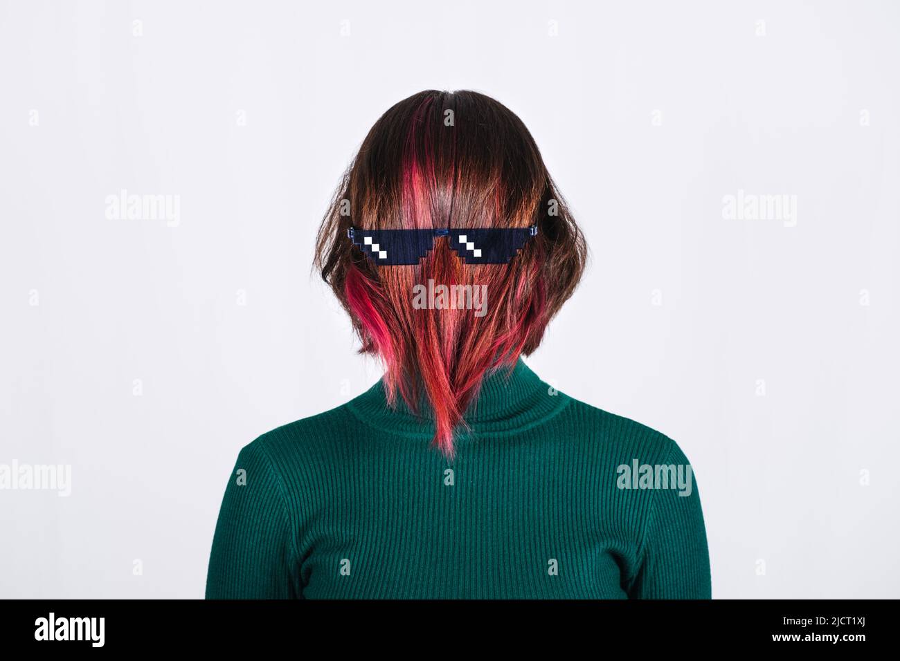 Mental health problem, Bipolar disorder concept. Portrait of woman with