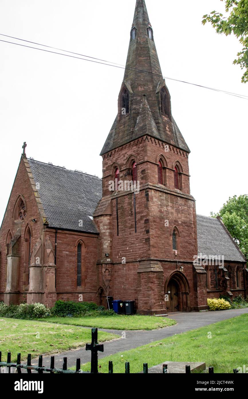 Holy Trinity church Chesterton Staffordshire Stock Photo