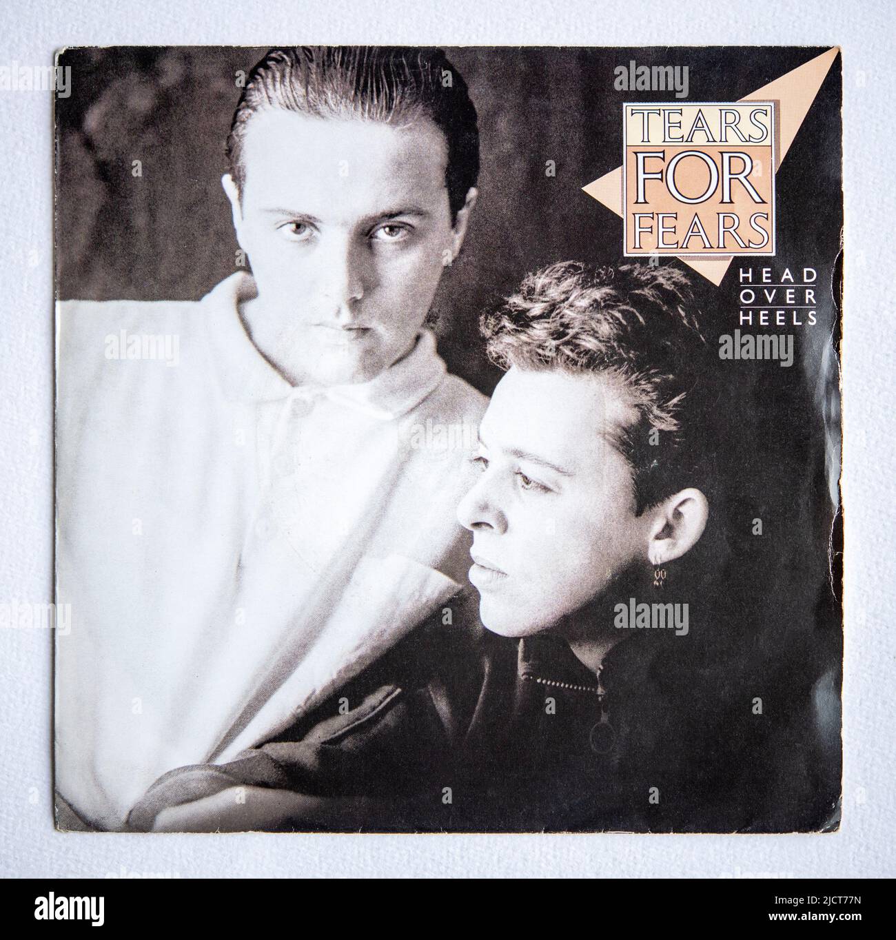 Picture cover of the seven inch single version of Head Over Heels by Tears For Fears, which was released in 1985 Stock Photo