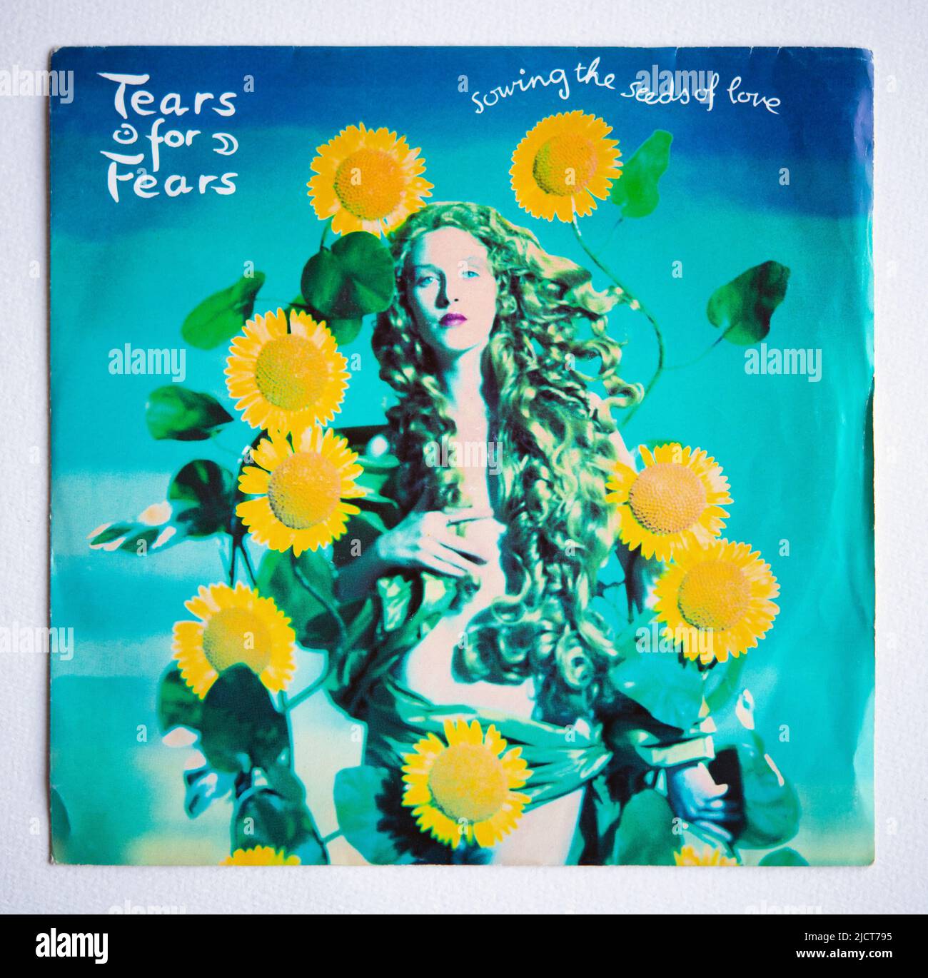 Picture cover of the seven inch single version of Sowing the Seeds of Love by Tears For Fears, which was released in 1989 Stock Photo