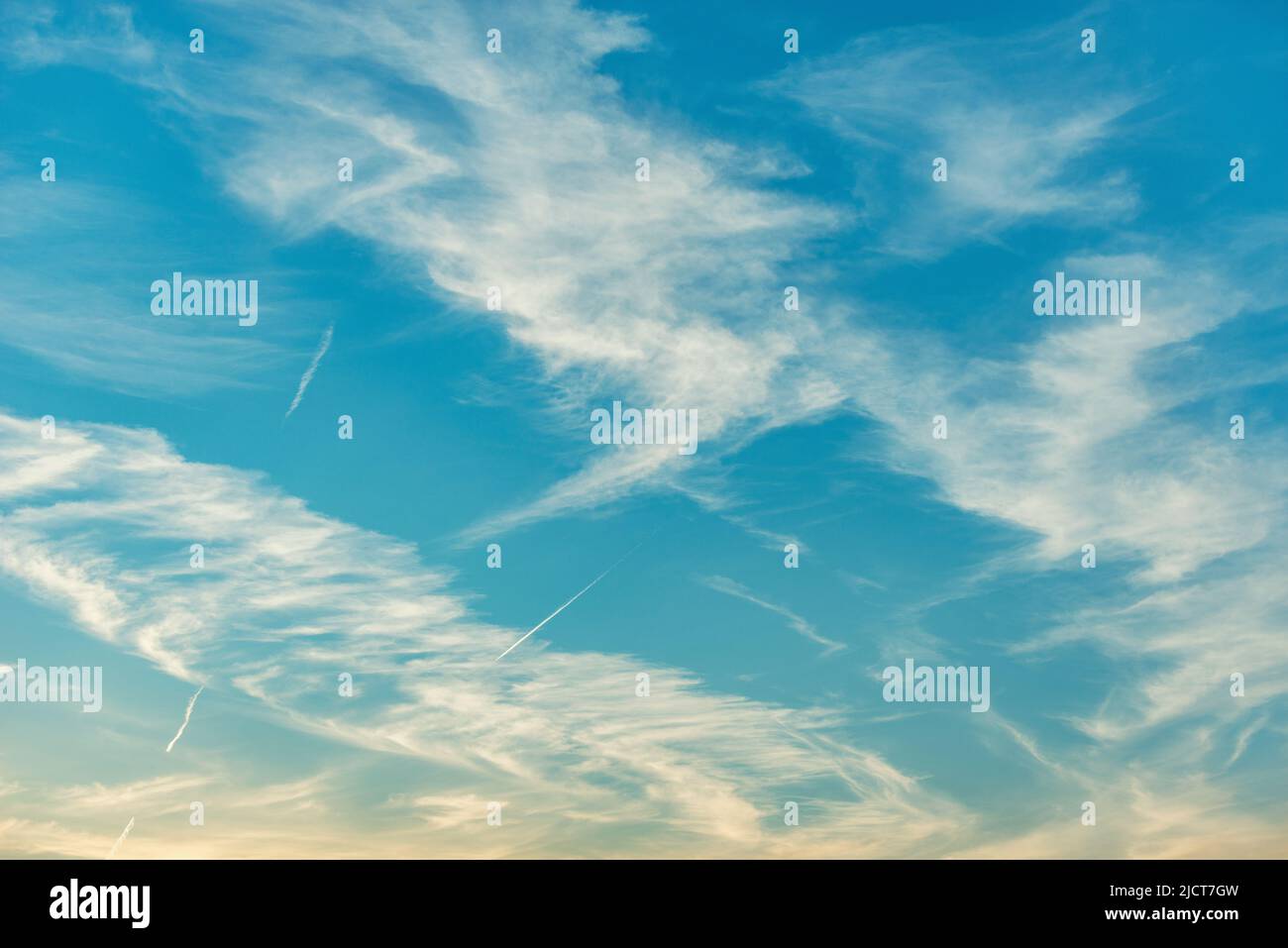 Amazing cloudscape on the sky at sunset time after rain Stock Photo - Alamy