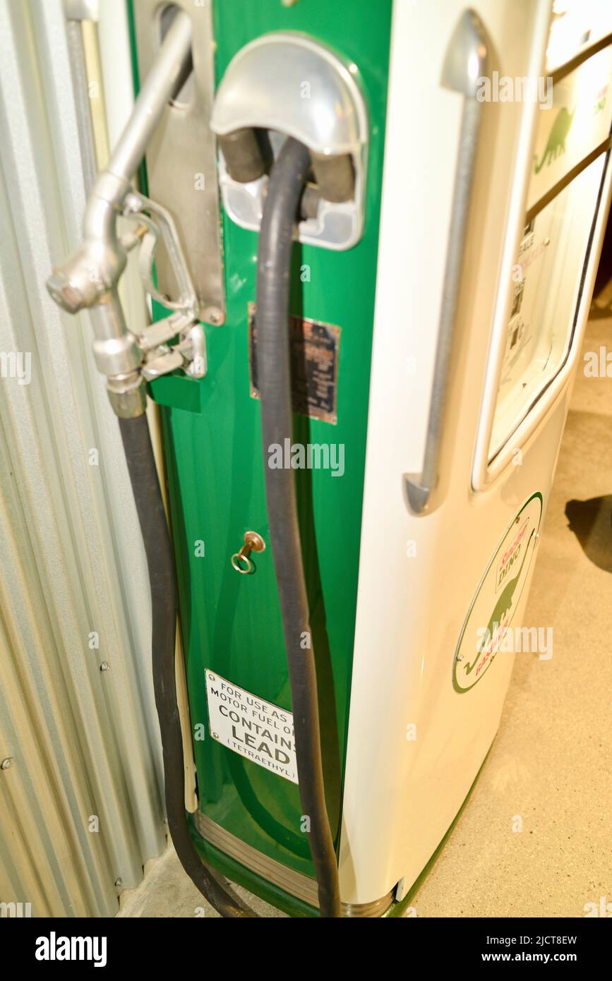 Vintage antique Sinclair Dino Gasoline pump for dispensing gasoline