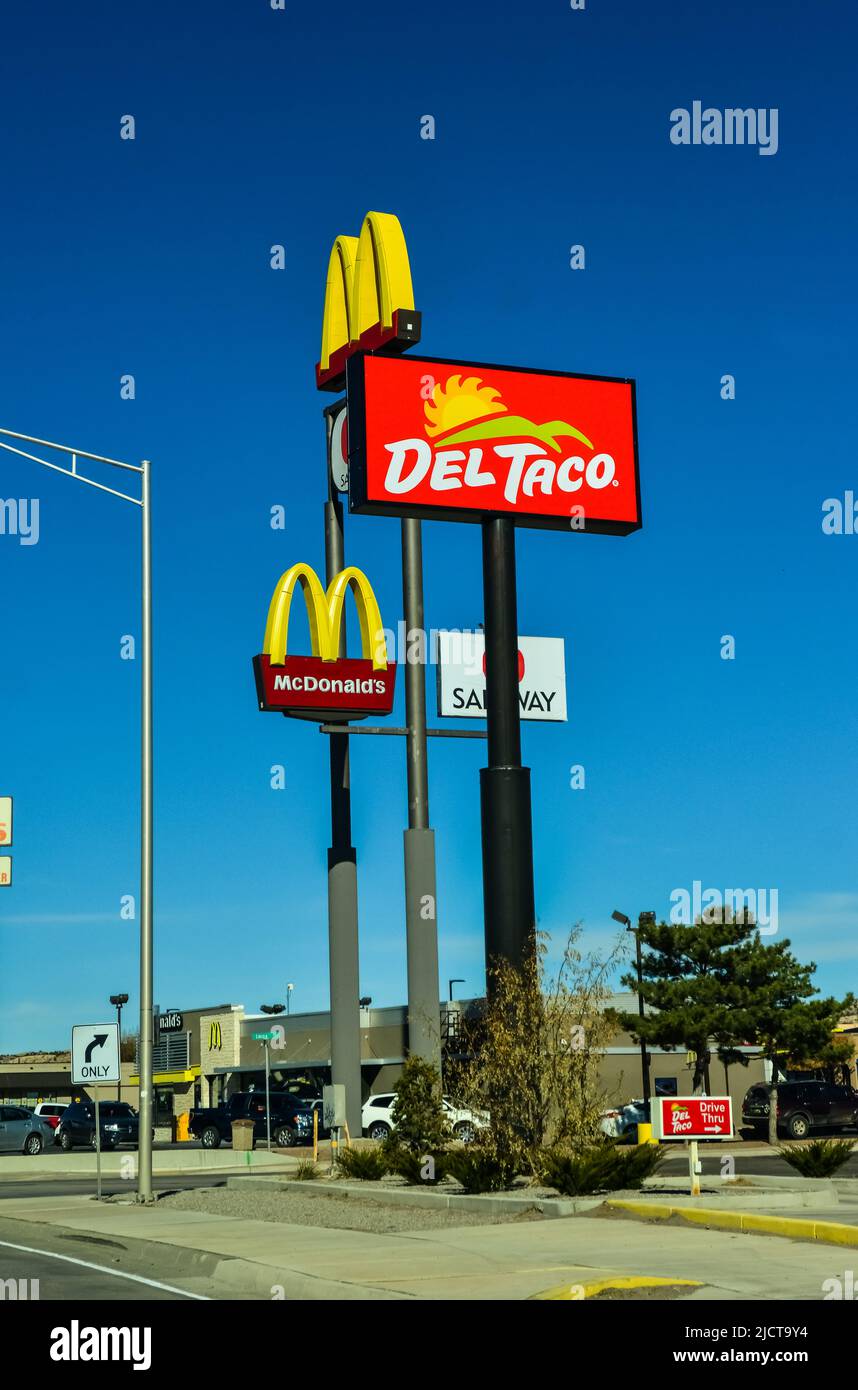 USA, PHOENIX, ARIZONA NOVEMBER 18, 2019 advertising signs along the