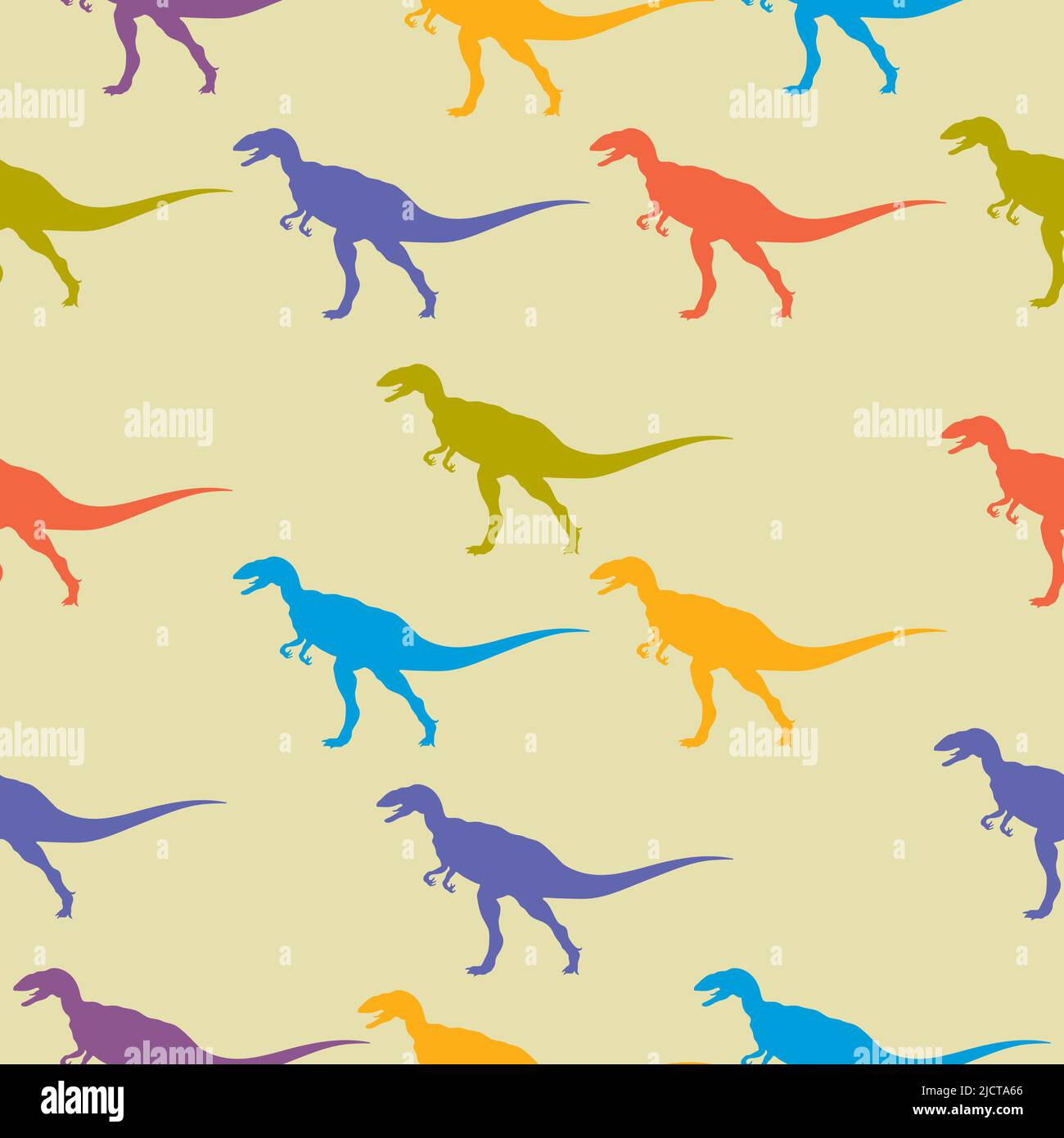 Cute Dinosaur Seamless Pattern Adorable Cartoon Dinosaurs Background  Stock Vector  Illustration of pastel child 90056615