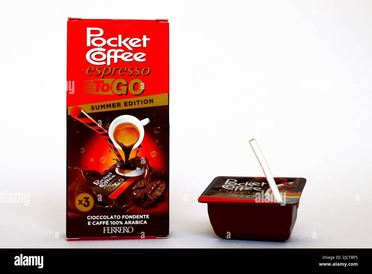 Ferrero Pocket Coffee Espresso To Go Summer Edition. Real liquid