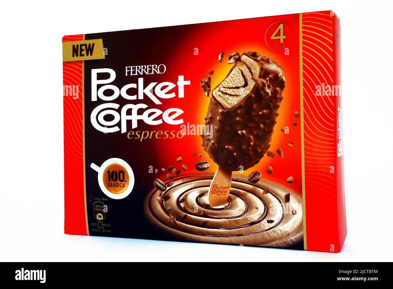 Ferrero Pocket Coffee Espresso Ice Cream. Pocket Coffee is a brand