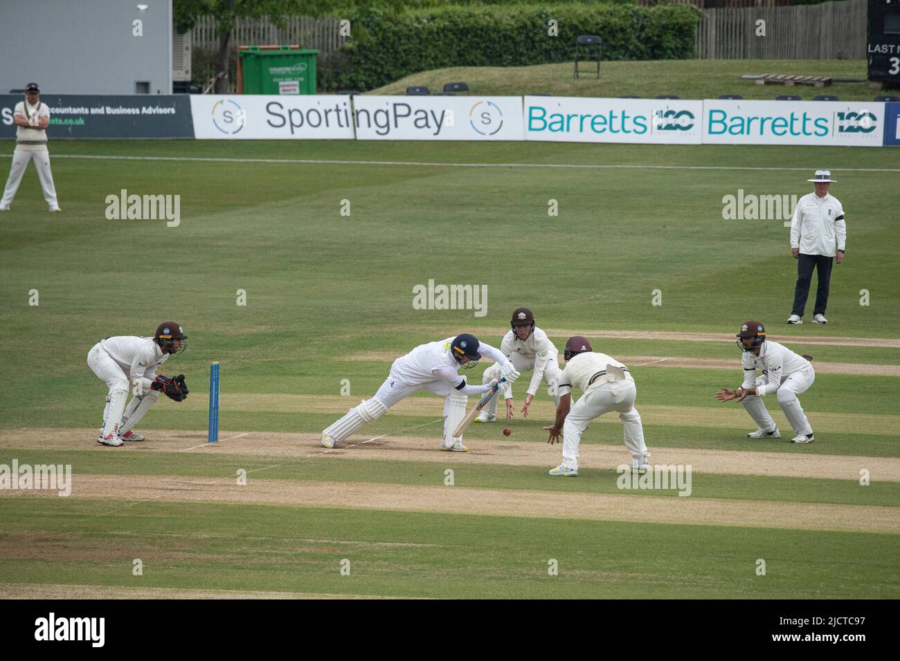 Surrey v Kent Cricket at Kent County Cricket Ground Beckenham Stock Photo
