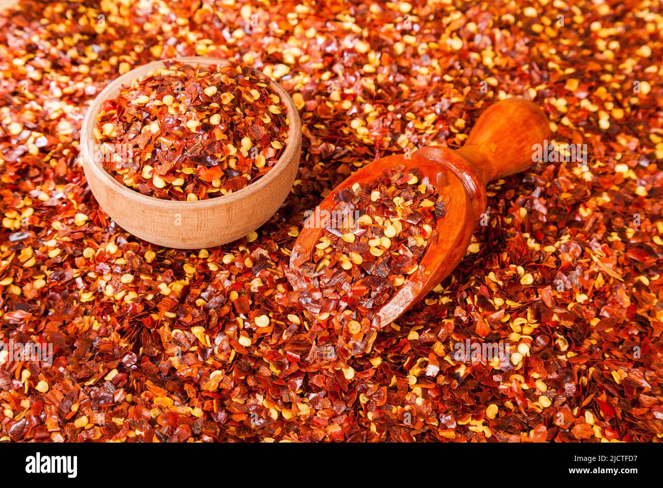 Red pepper or cayenne pepper crushed Stock Photo Alamy