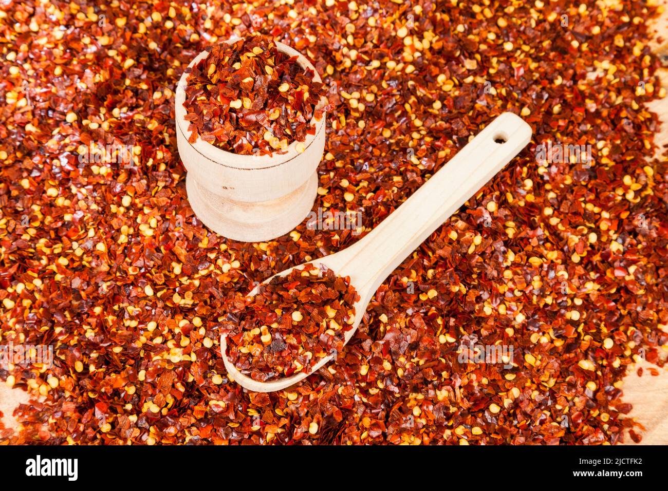 Red pepper or cayenne pepper crushed Stock Photo Alamy