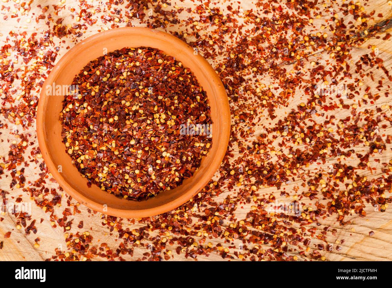 Red pepper or cayenne pepper crushed Stock Photo Alamy