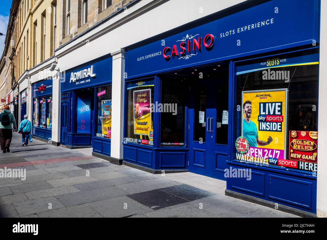 Admiral Casino gaming venue Newcastle UK, one of 230 high street & seaside venues owned by Luxury Leisure Talarius. High Street Slot Machines. Stock Photo