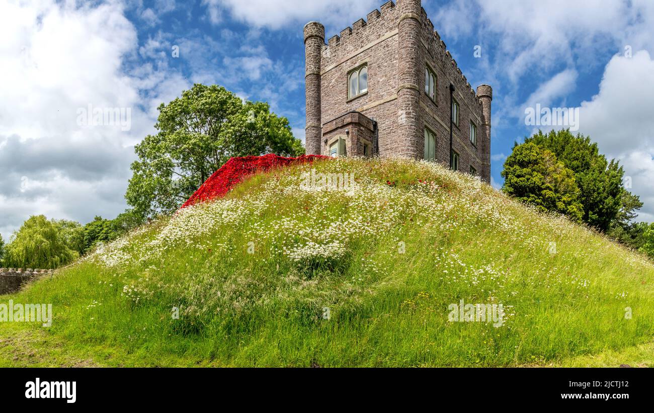 The Hunting Lodge at Abergavenny Castle, Wales Stock Photo Alamy