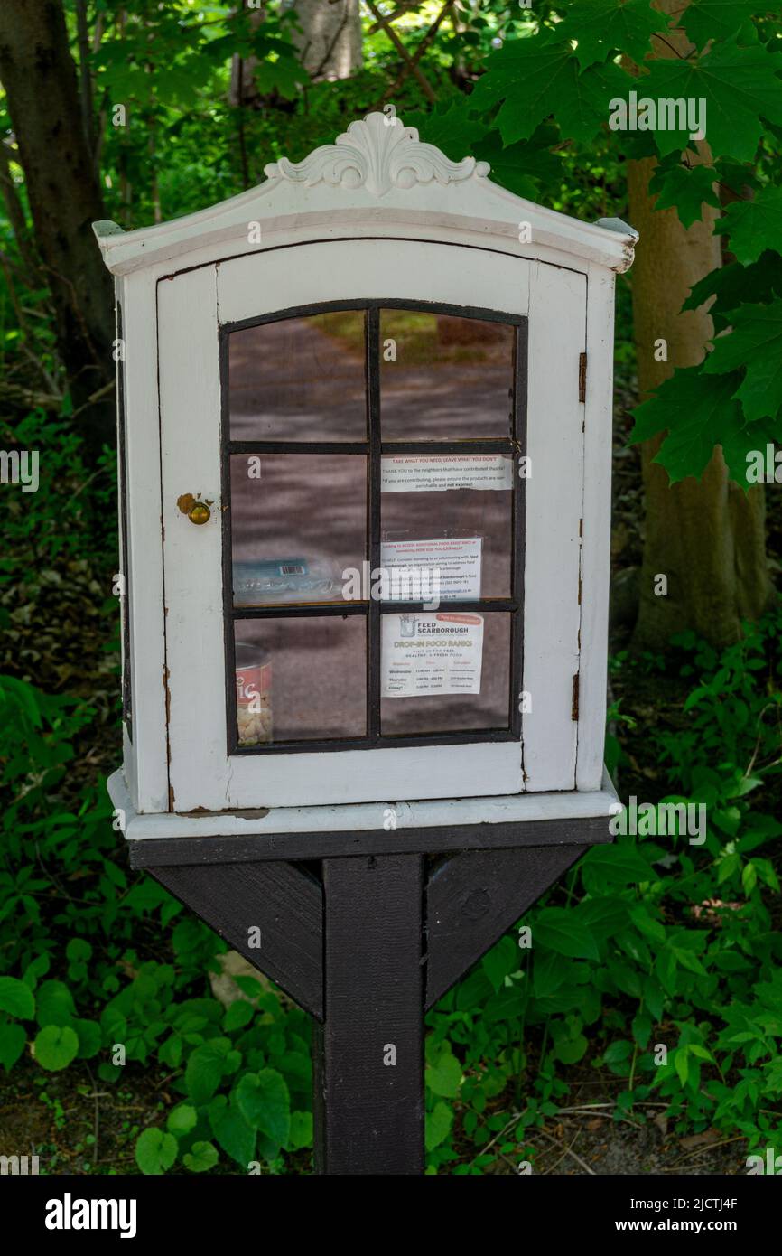 Scarborough, Toronto, Canada, June 2021 A drop in cupboard for food