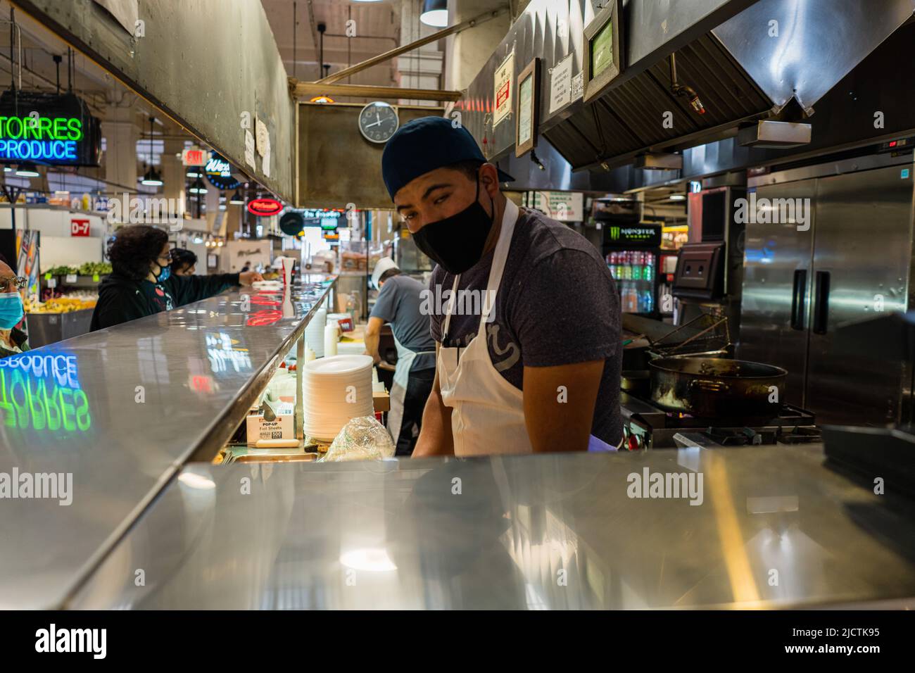 Grand Central Market Los Angeles Stock Photo Alamy
