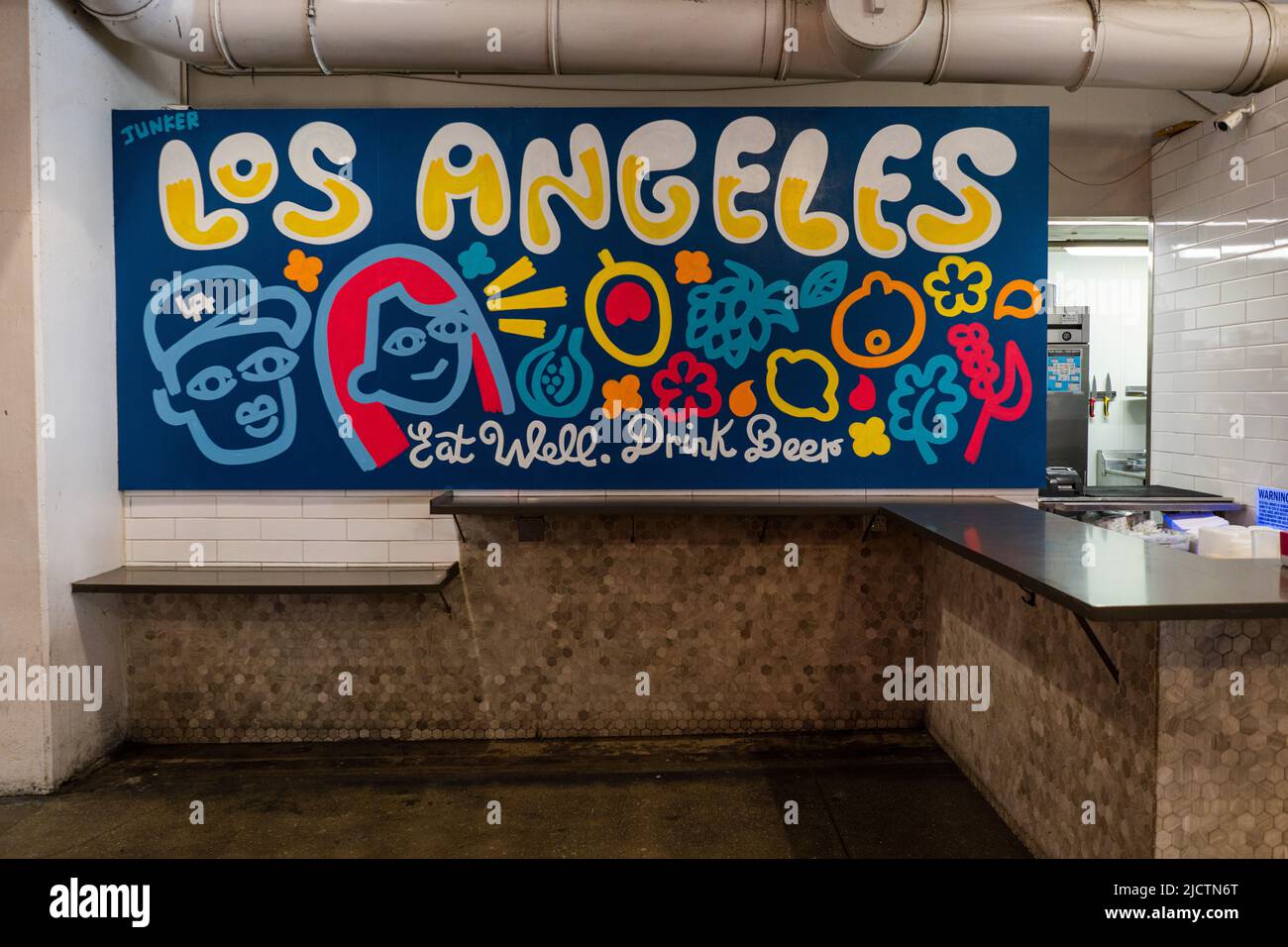Grand Central Market Los Angeles Stock Photo Alamy