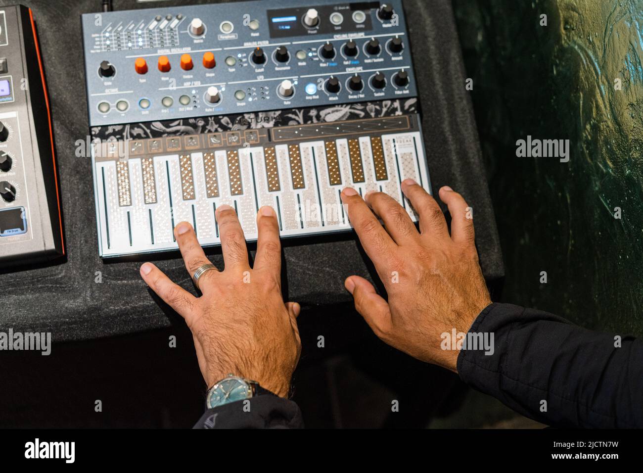 Keyboard and Synth Keys Stock Photo Alamy