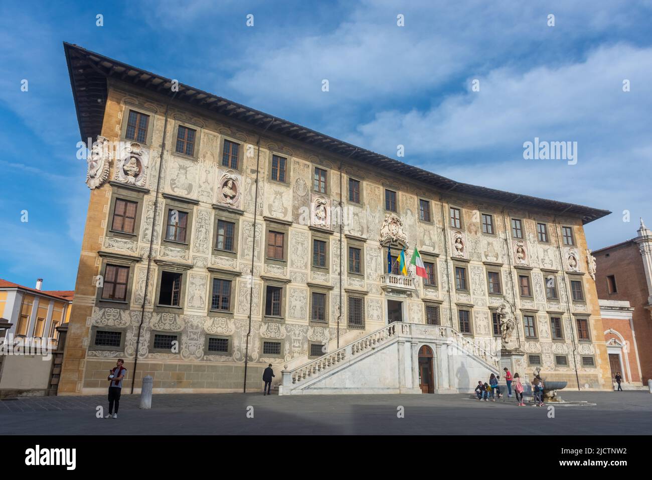 Pisa, Italy, 14 April 2022: Normale University of Pisa Stock Photo